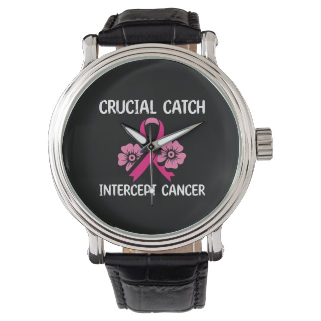 Relógio Presente De Cancer De Intercepção Crucial Para Ami (Frente)