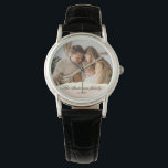 Relógio Presente de Foto e Nome Personalizado da Família M<br><div class="desc">Presente de Foto e Nome Personalizado da Família Moderna</div>
