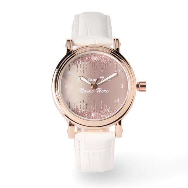 Relógio Presente de Monitoramento de Nome de Texto Persona (Frente)