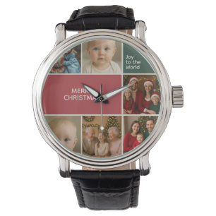Relógio presente de Natal personalizado para marido famíli