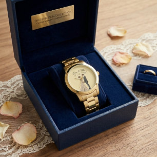 Relógio Presente de Noiva Elegante Personalizado