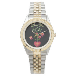 Relógio Presente floral personalizado e customizado para o