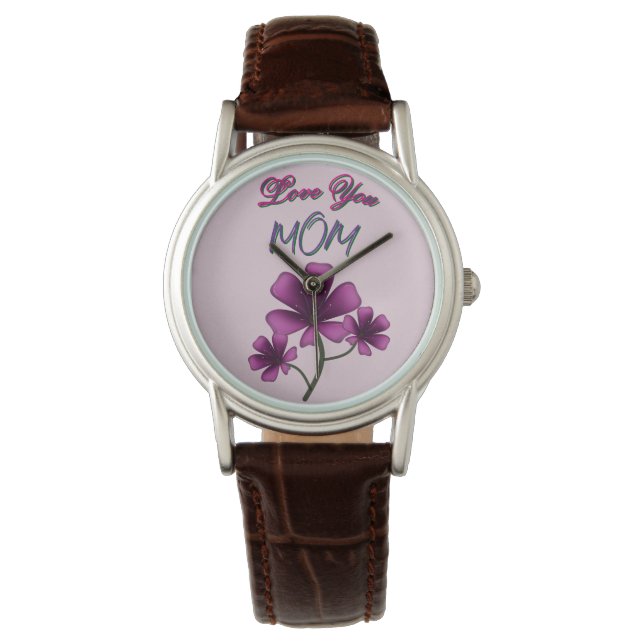 Relógio Presente floral personalizado e feito sob medida p (Frente)