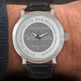 Relógio Presente para marido. 25 Casamento de Aniversário