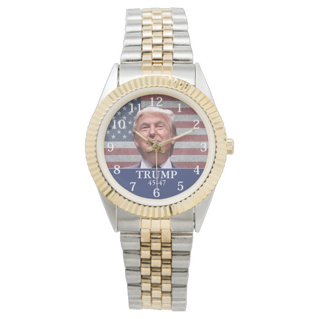 Relógio Presente Trump 45-47 (Frente)
