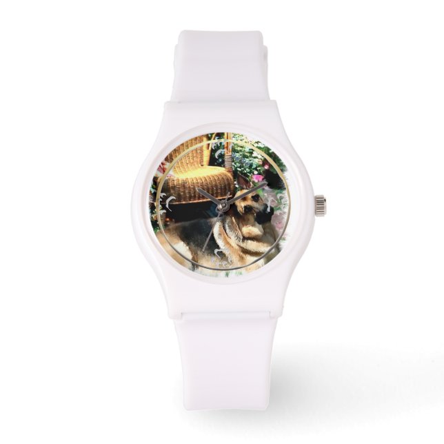 Relógio Presentes de german shepherd Amor (Frente)