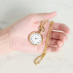 Relógio Presentes de observação do ouro para o Noivado de<br><div class="desc">Ouro Necklace Wedding & Noivado Watch for Newlyweds Woman Gift</div>