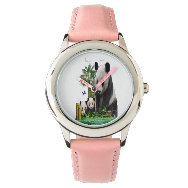 Relógio Presentes de urso de Panda (Frente)