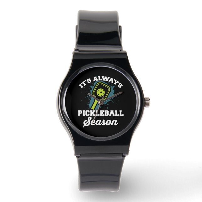 Relógio Presentes Engraçados De Pickleball (Frente)