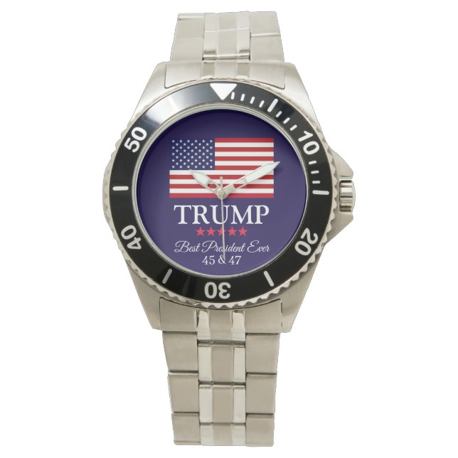 RELÓGIO PRESIDENT DONALD TRUMP BEST PRESIDENT EVER WATCH (Frente)
