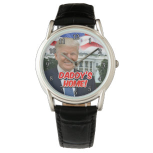Relógio Presidente da Casa do Papai Donald Trump 47 Inaugu