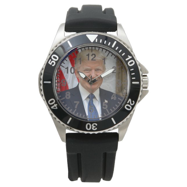 Relógio Presidente Donald Trump (Frente)