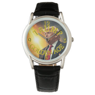 RELÓGIO PRESIDENTE DONALD TRUMP OURO AGE