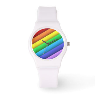 Relógio PRIDE O'CLOCK White Band Watch