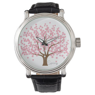 Relógio Primavera Blossom Tree Vintage Couve Watch