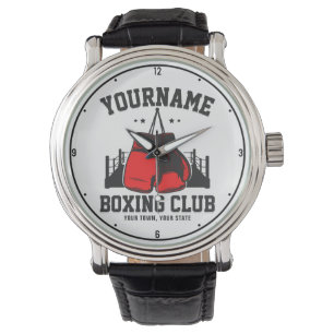 Relógio Pro Boxer ADD NAME - Luvas vermelhas Formação em A