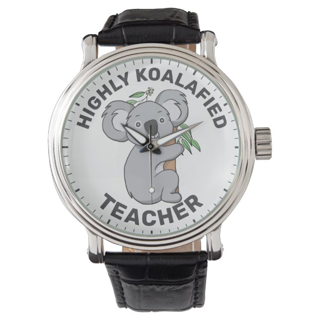 Relógio Professor Altamente Koalafied Koala (Frente)