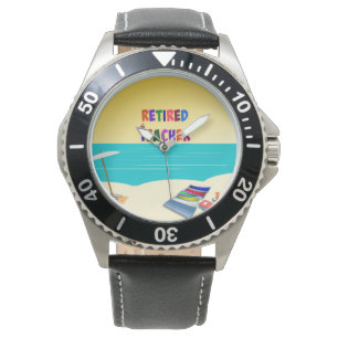 Relógio Professor aposentado, divertido no sol