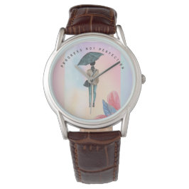 Relógio Progresso Não Perfeição