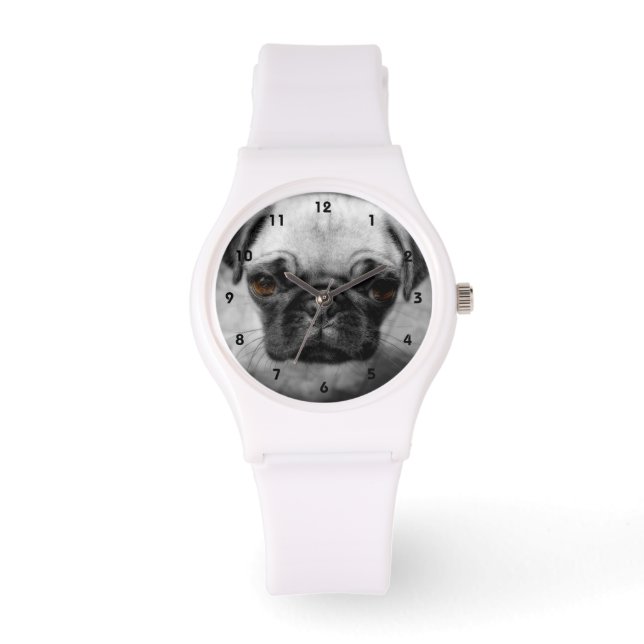 Relógio Pug Pup (Frente)