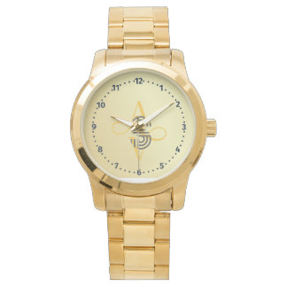 Relógio Pulseira Clássica Elegante Dourada Oversized Mascu