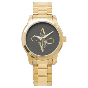 Relógio Pulseira Elegante Unissex de Inicial SuperDimensio
