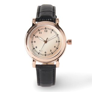 Relógio Pulseira Feminina Elegante Dourado Rosa Vintage Pr