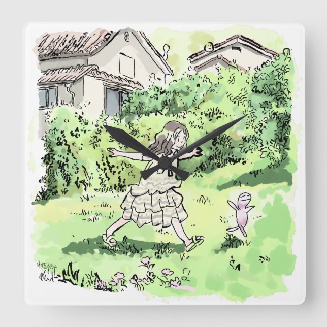 RELÓGIO QUADRADO さいいむじ (Frente)