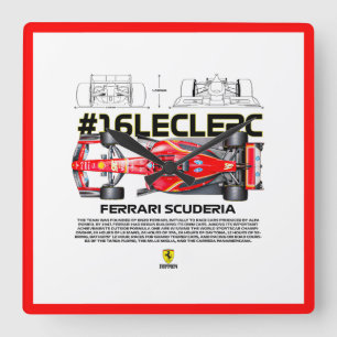 Relógio Quadrado 16 leclerc