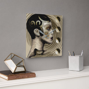 Relógio Quadrado 1920 Art Deco