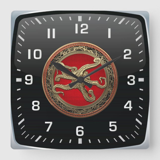 Relógio Quadrado [200] Polvo Dourado Sagrado na Postura Defensiva (Frente)