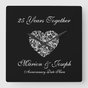 Relógio Quadrado 25o Pulso de disparo de parede do PRESENTE do