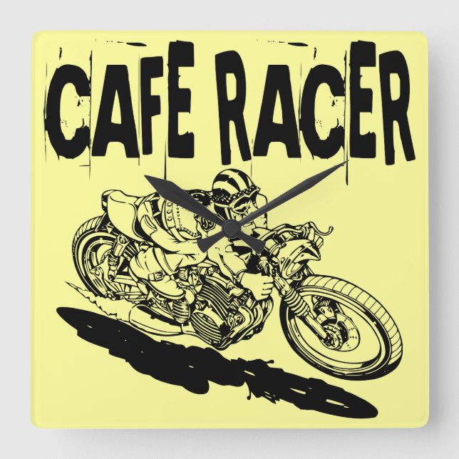 Relógio Quadrado 379 Cafe Racer (Frente)