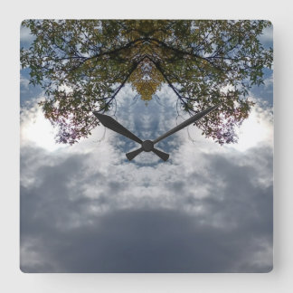 Relógio Quadrado 97Z Cor Abstrata Colorida Única da Natureza