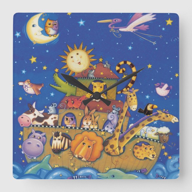 Relógio Quadrado A Arca (Frente)