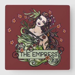 Relógio Quadrado A Empress Tarot Card