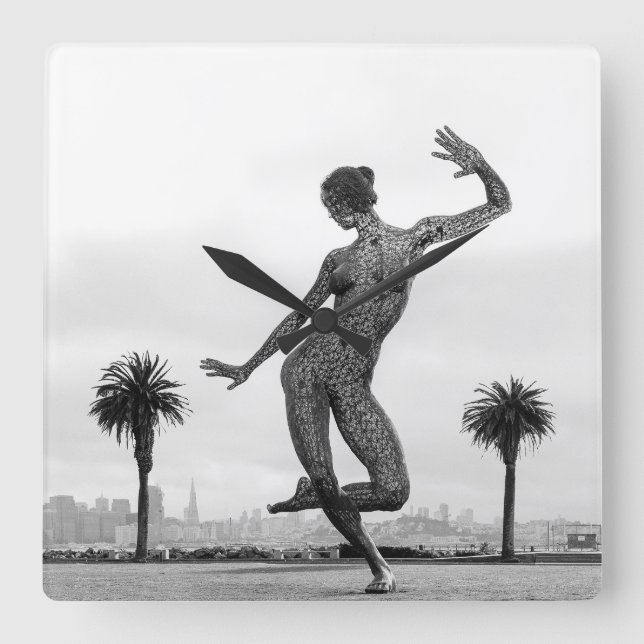 Relógio Quadrado A força de uma mulher (Frente)