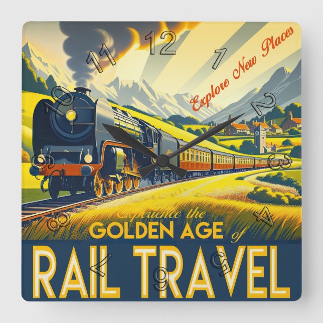 Relógio Quadrado A Idade do Ouro (Frente)