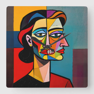 Relógio Quadrado A Máscara e o Monstro - Retrato de um Enganador