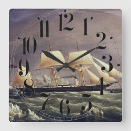 Relógio Quadrado A Raposa Iate dos anos 1900