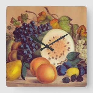 Relógio Quadrado A recompensa do outono