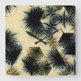 Relógio Quadrado À sombra da cor bege