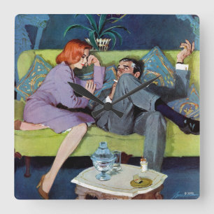 Relógio Quadrado A última invasão de Monte preto