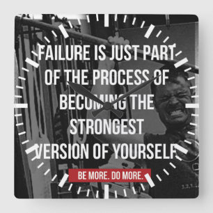 Relógio Quadrado A Versão Mais Forte Do Seu Próprio Trabalho Motiva