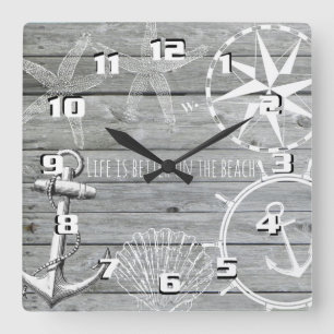 Relógio Quadrado A Vida em Tempo Náutico da Madeira russa é melho