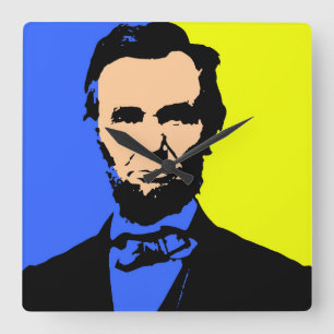 RELÓGIO QUADRADO ABE LINCOLN 2