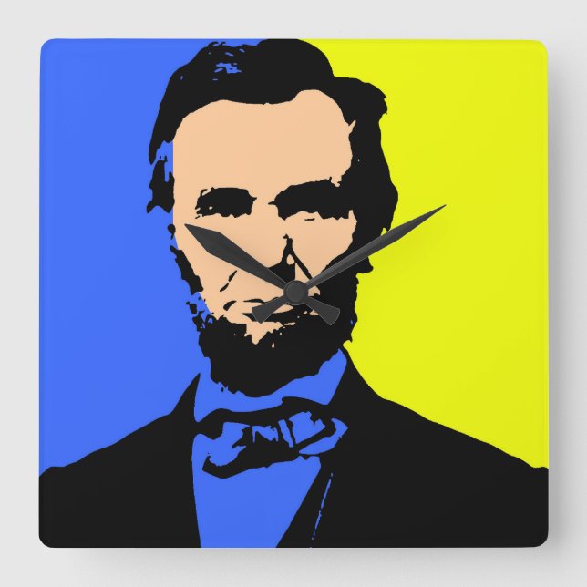 RELÓGIO QUADRADO ABE LINCOLN 2 (Frente)