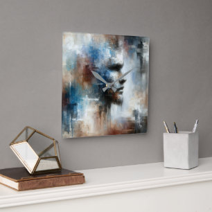 Relógio Quadrado Abstrato Avant-garde Man