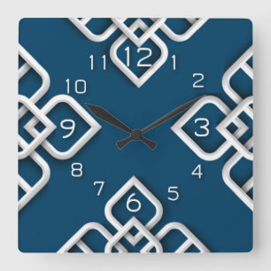 Relógio Quadrado Abstrato moderno