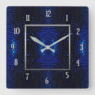 Relógio Quadrado Abstrato Raindrops Pattern Square Wall Clock